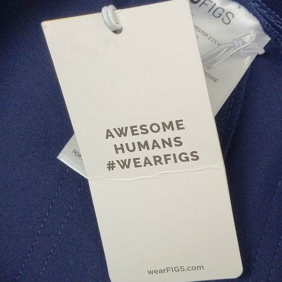 Figs Navy Yola With Yoga HighWaisted Waistband Skinny Scrub Pants Sz XXS NEW - Picture 16 of 16